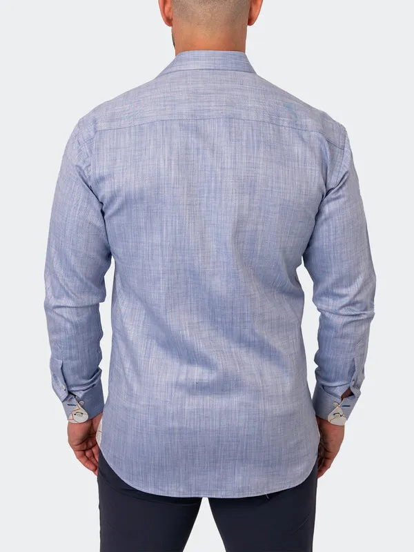 Maceoo Stretch Shirt | Einstein Flamblue Blue