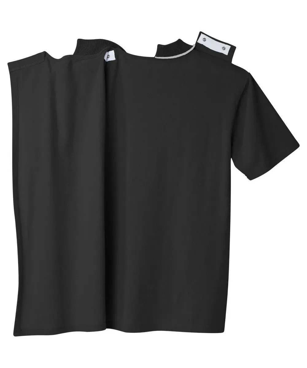 Men’s Zip Polo Shirt with Back Overlap