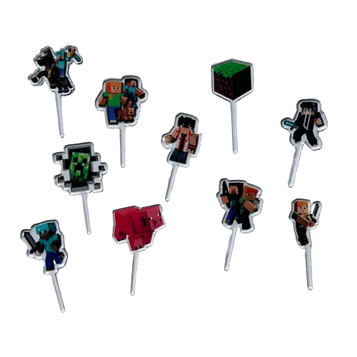 Minecraft Acrylic Food Picks