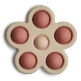 Mushie Flower Press Toy - Blush