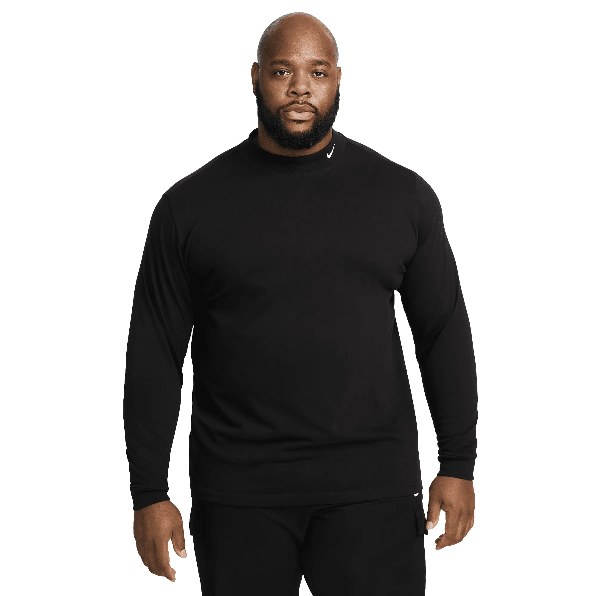 Nike Life L/S Mock Neck Shirt Black/White DX5868-010