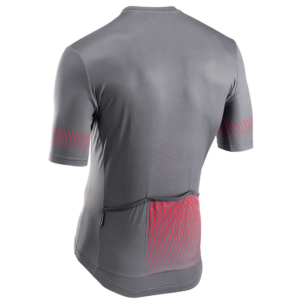 Northwave Origin Jersey - Dark Grey/Red