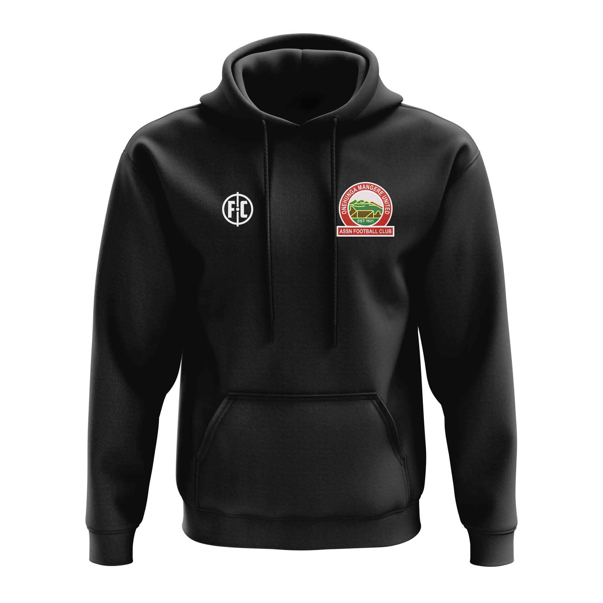 Onehunga Mangere Club Hoodie - Black