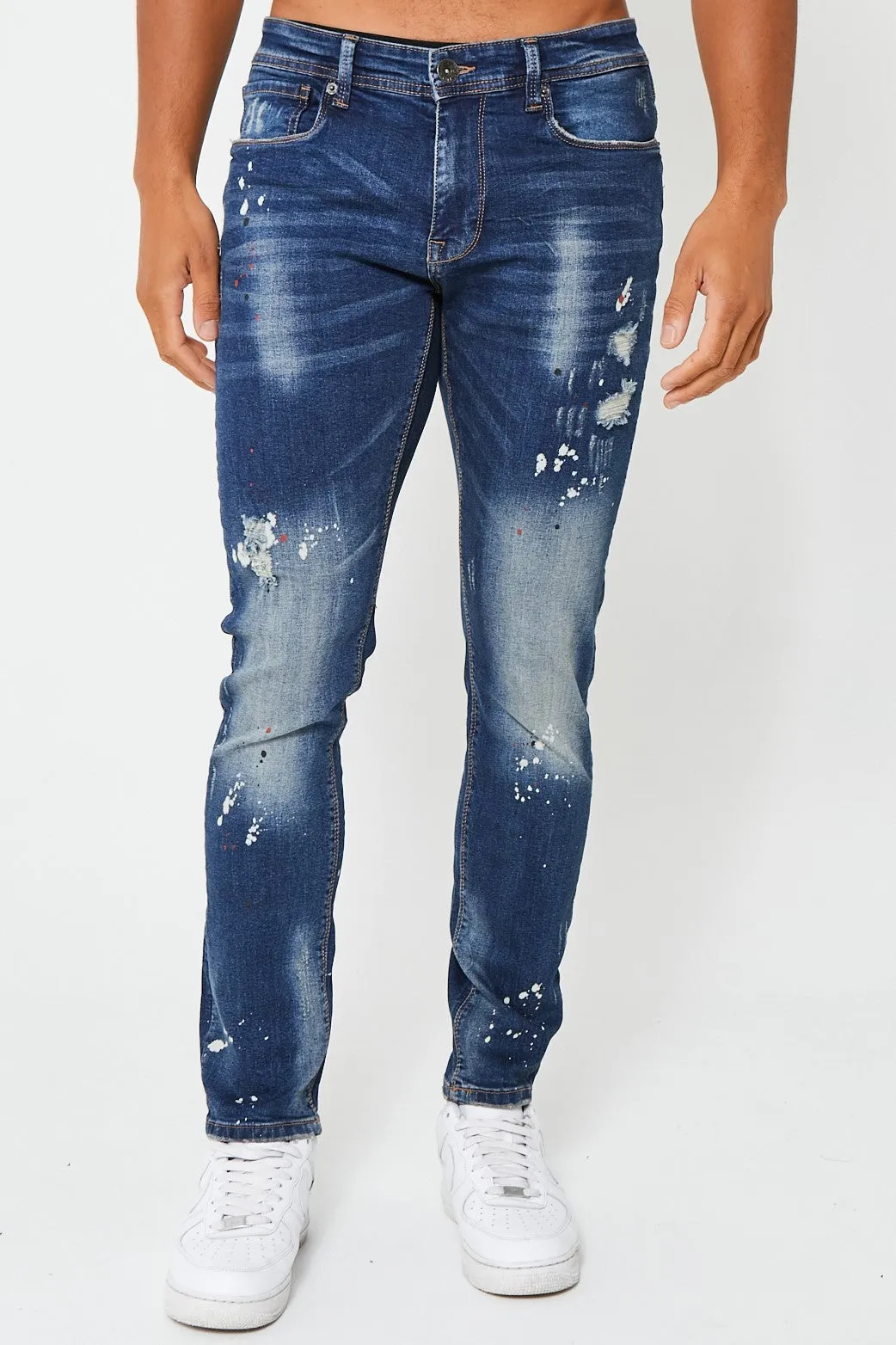 Ormond Tapered Jean - Mid Blue