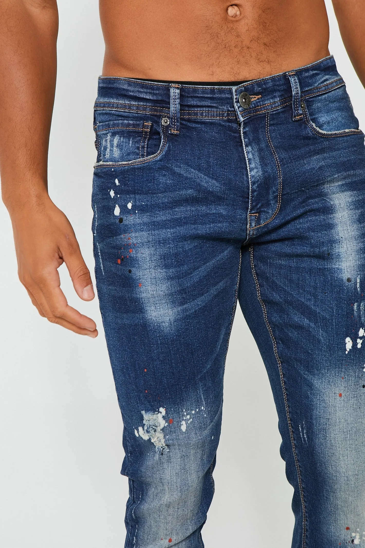 Ormond Tapered Jean - Mid Blue