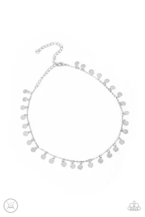 Paparazzi Champagne Catwalk - Silver Choker Necklace