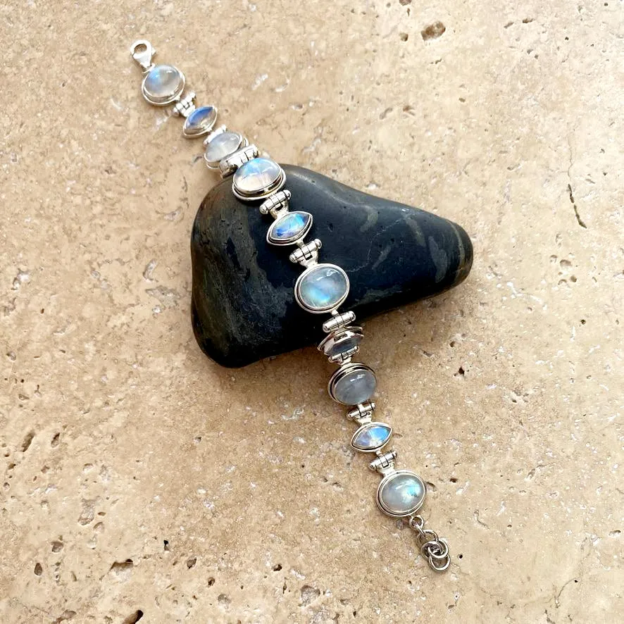 Rainbow Moonstone Bracelet - Zahra