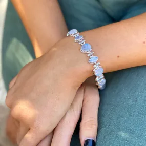 Rainbow Moonstone Bracelet - Zahra