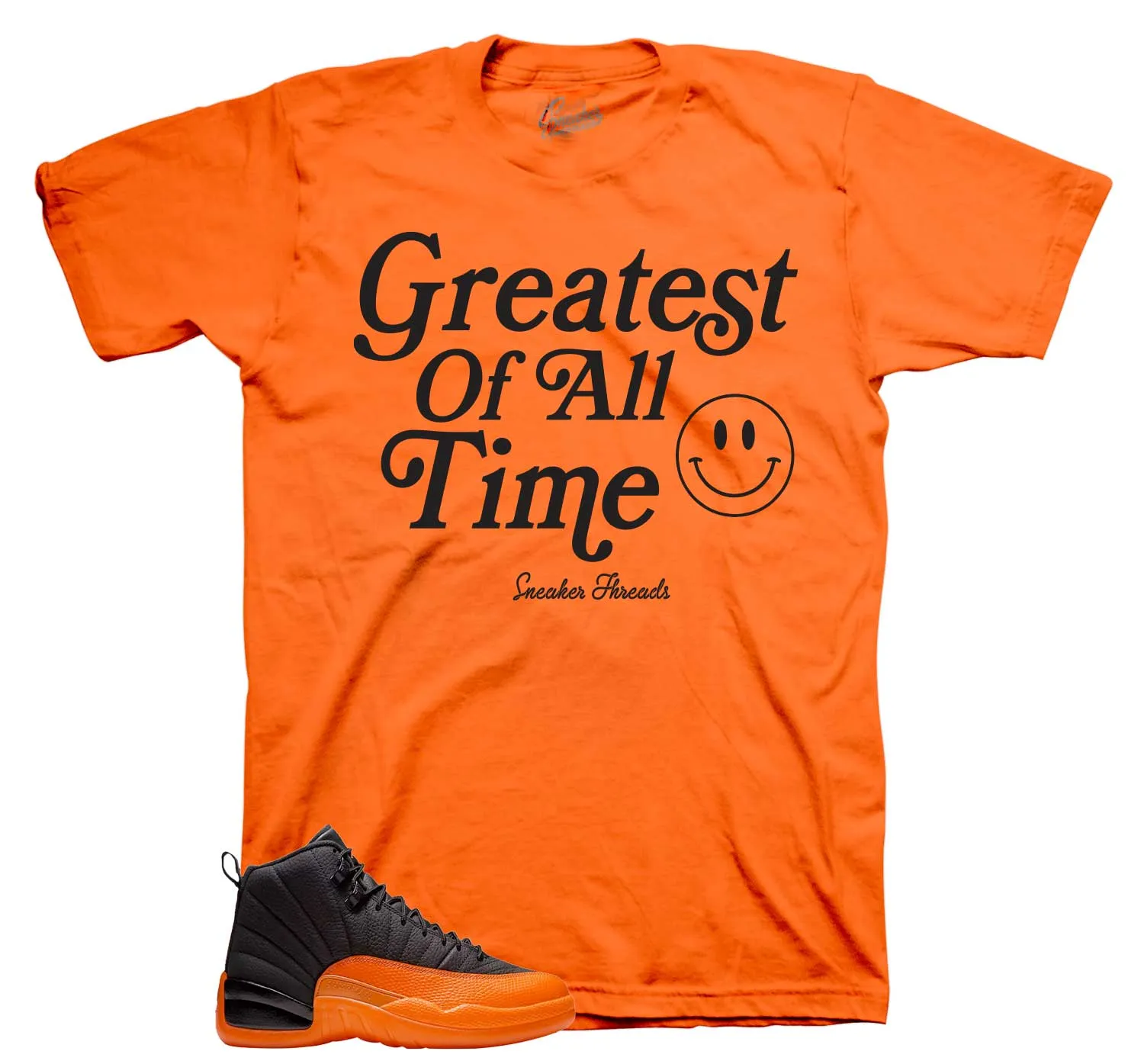 Retro 12 Brilliant Orange Goat Shirt