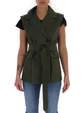 'S Max Mara Belted Waistcoat