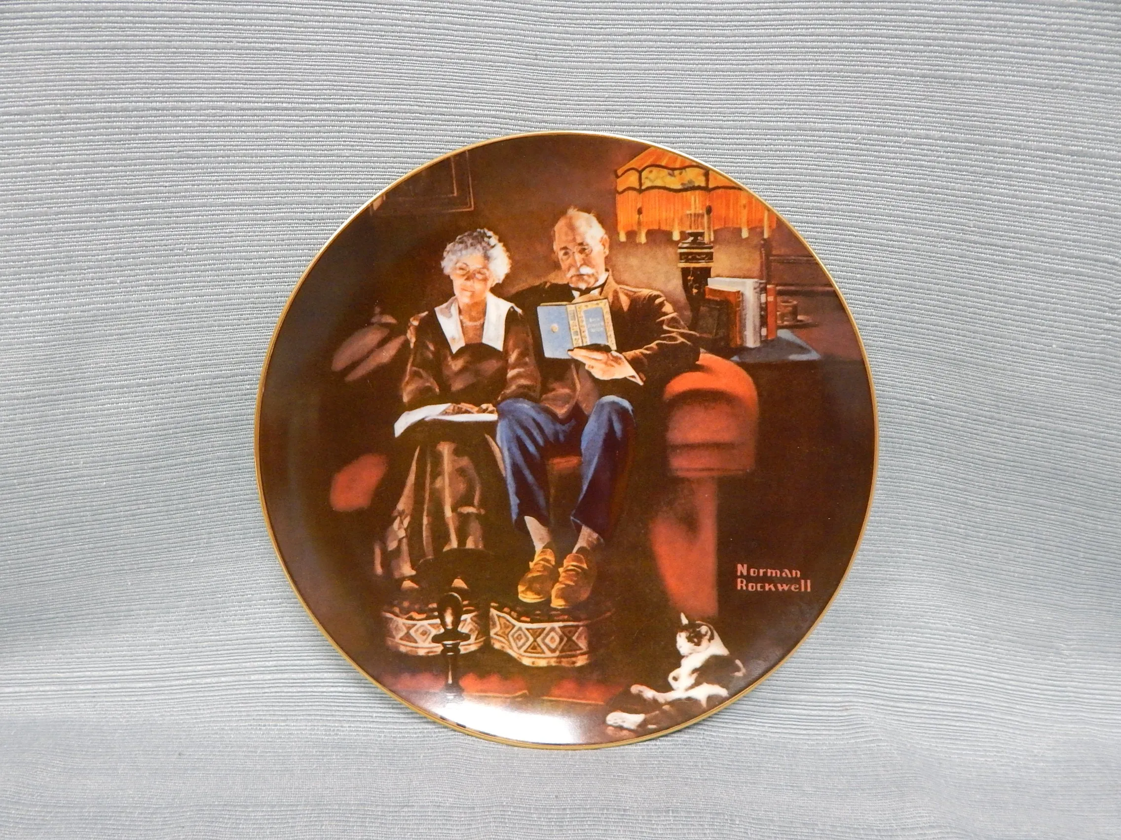 Set of 5 Norman Rockwell "Light Campaign" Series Plates - Very Good Condition