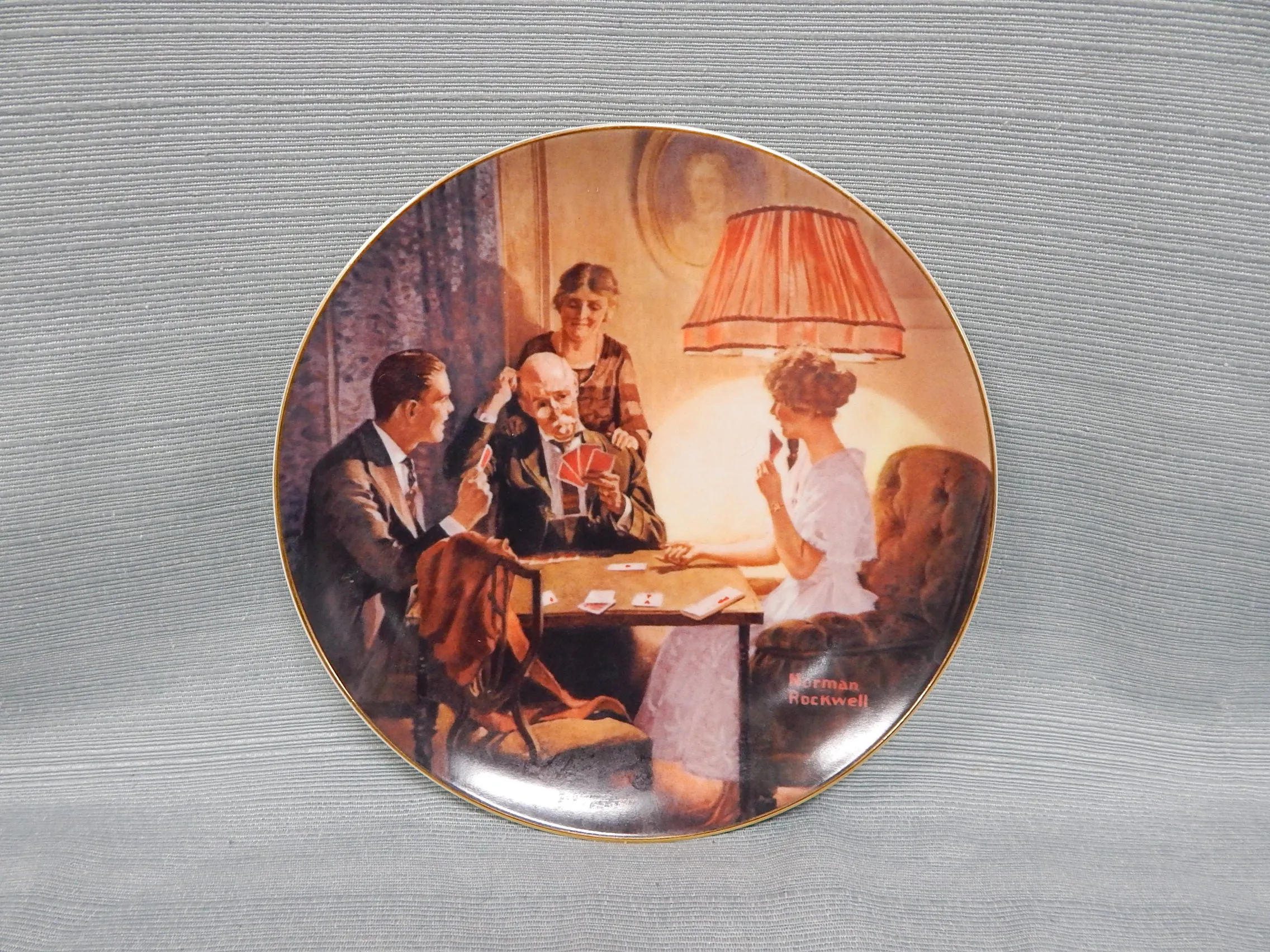 Set of 5 Norman Rockwell "Light Campaign" Series Plates - Very Good Condition