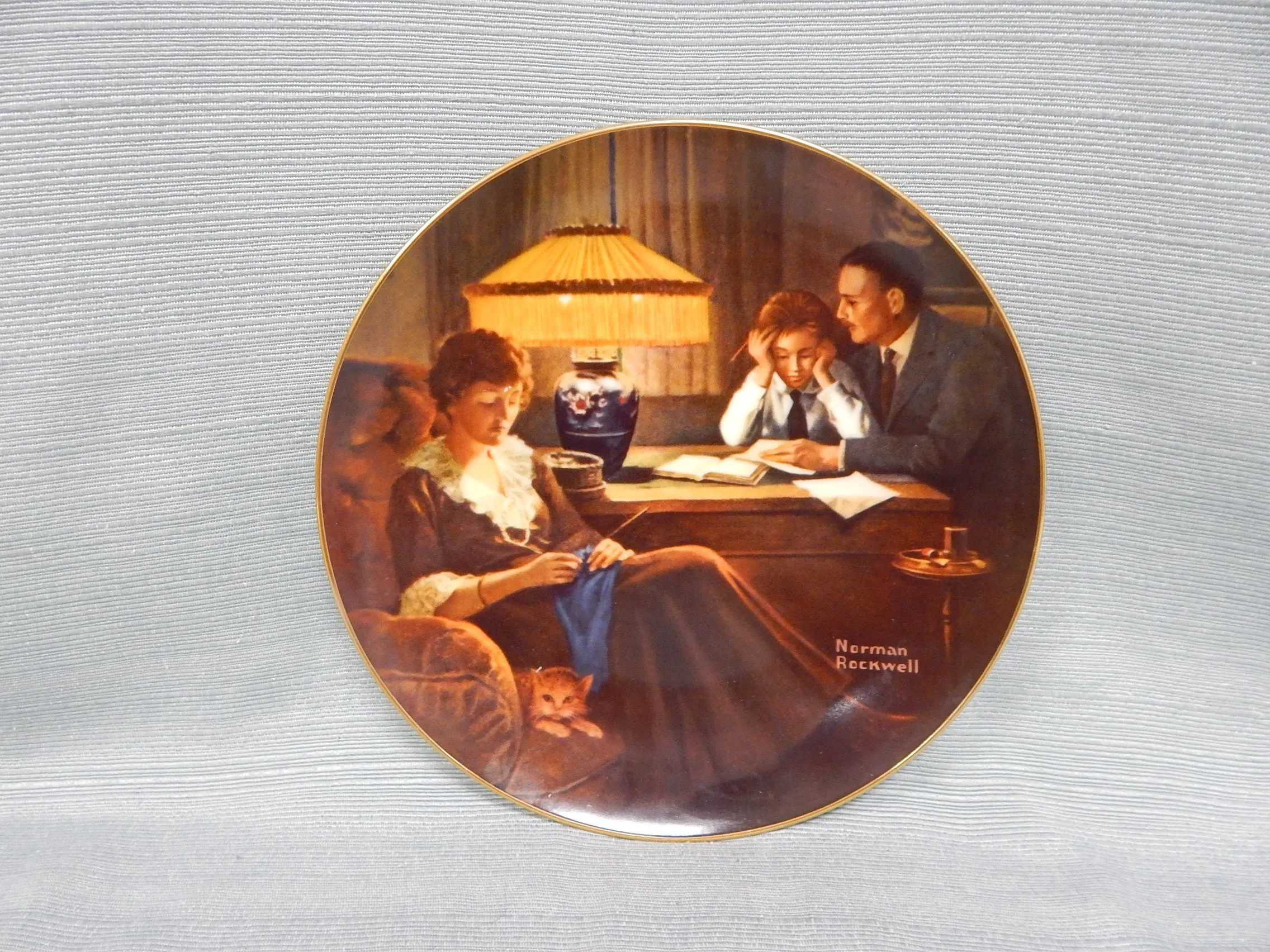 Set of 5 Norman Rockwell "Light Campaign" Series Plates - Very Good Condition