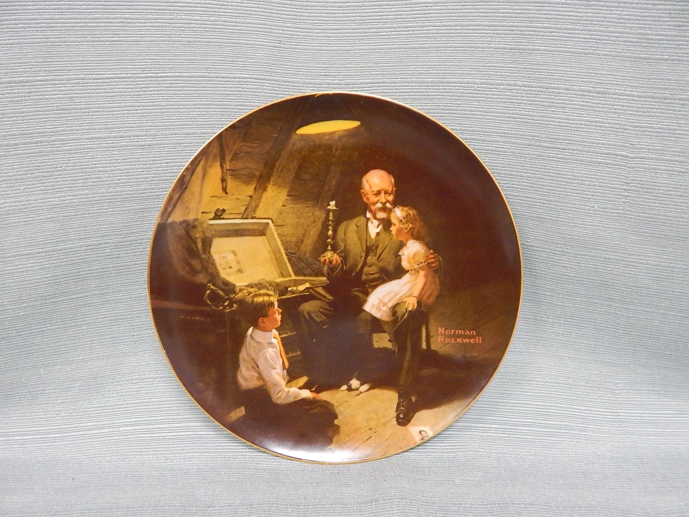 Set of 5 Norman Rockwell "Light Campaign" Series Plates - Very Good Condition