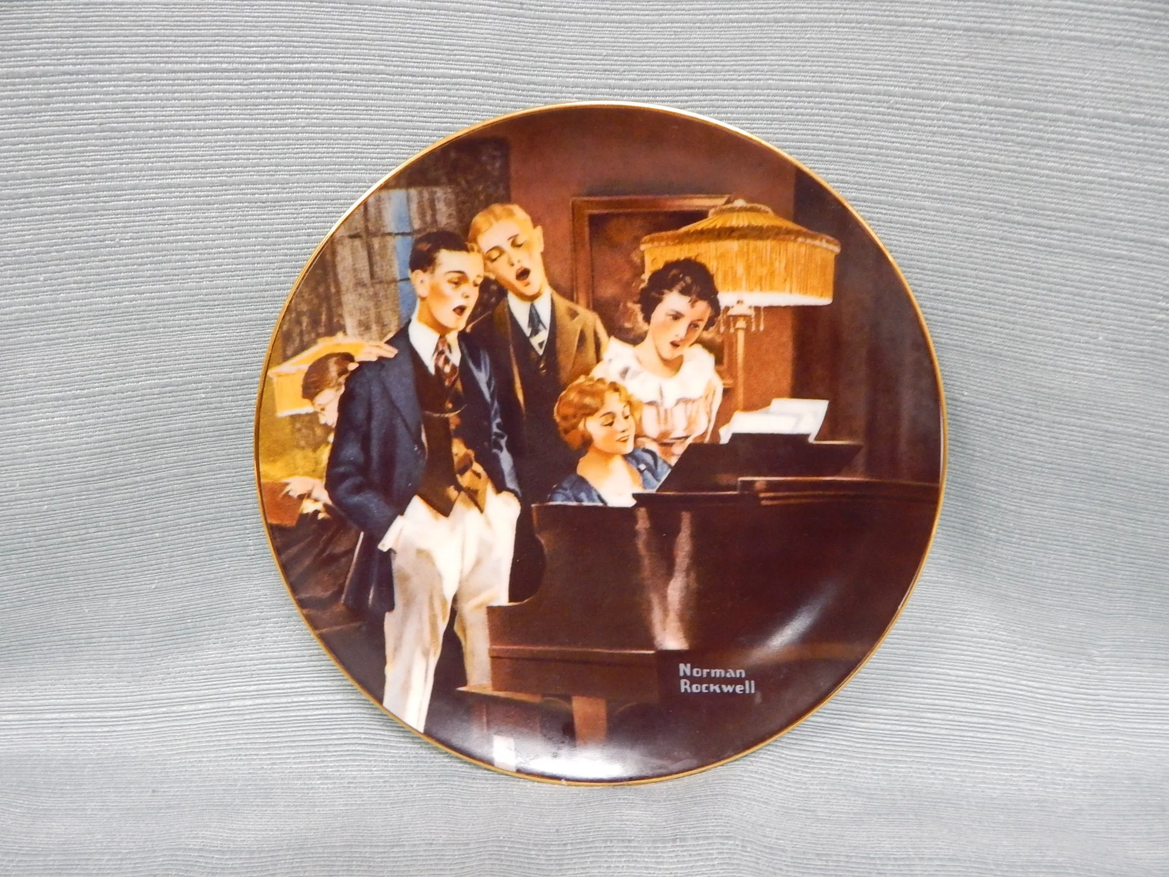 Set of 5 Norman Rockwell "Light Campaign" Series Plates - Very Good Condition