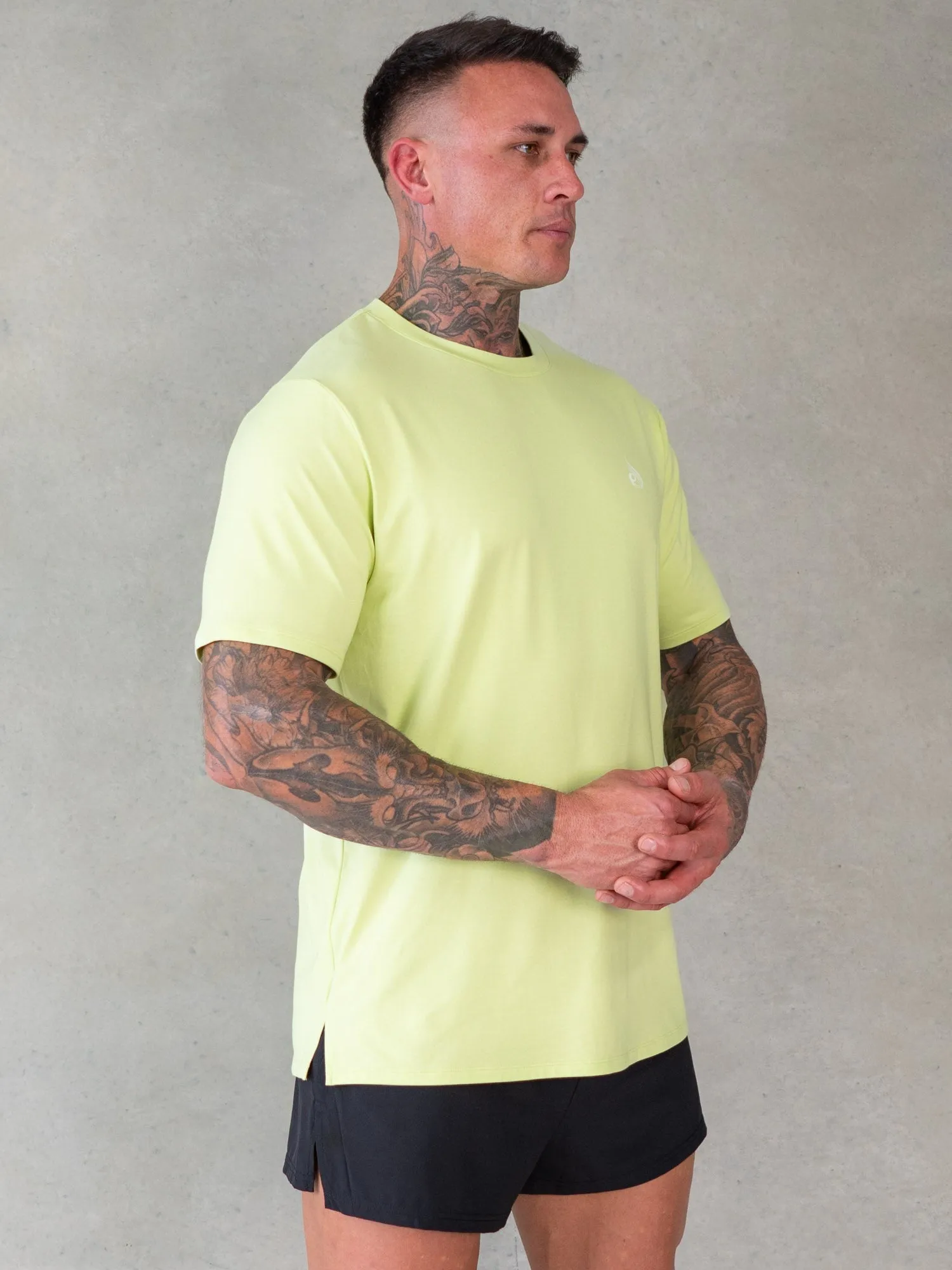 Soft Tech T-Shirt - Lime Marl