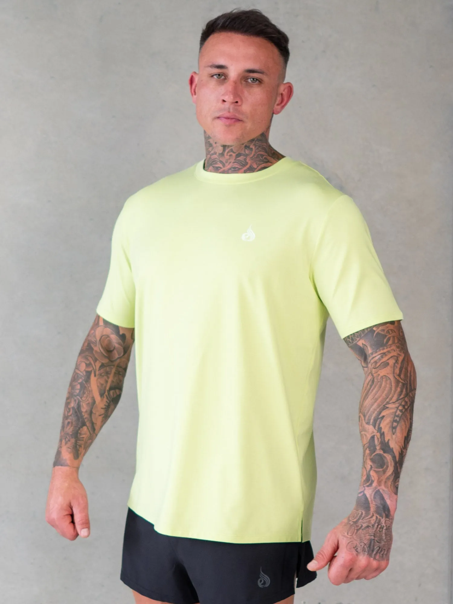 Soft Tech T-Shirt - Lime Marl