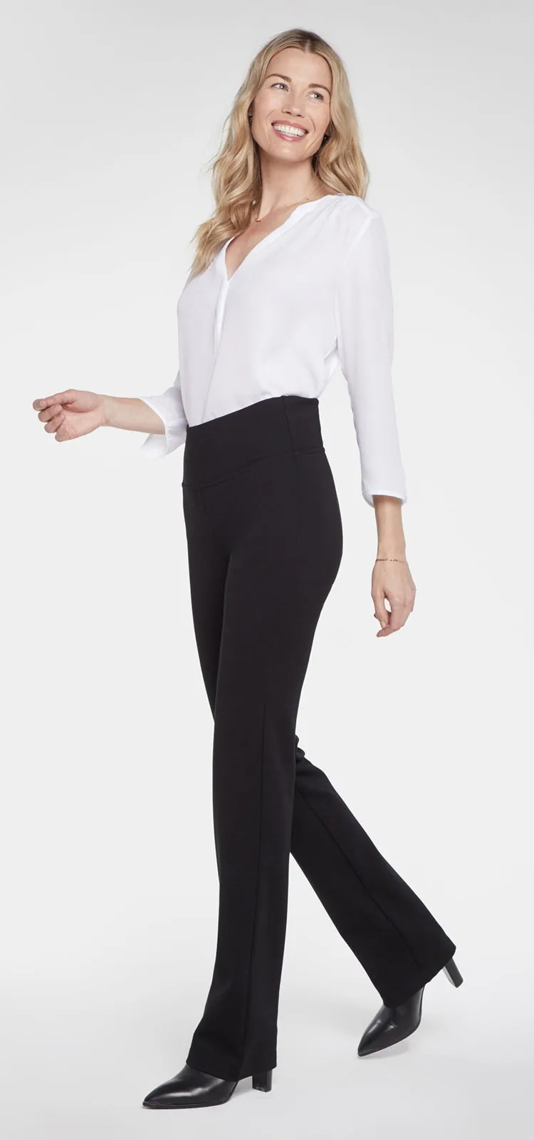 Straight Pull-On Sculpt-Her™ Trouser Zwart | Black