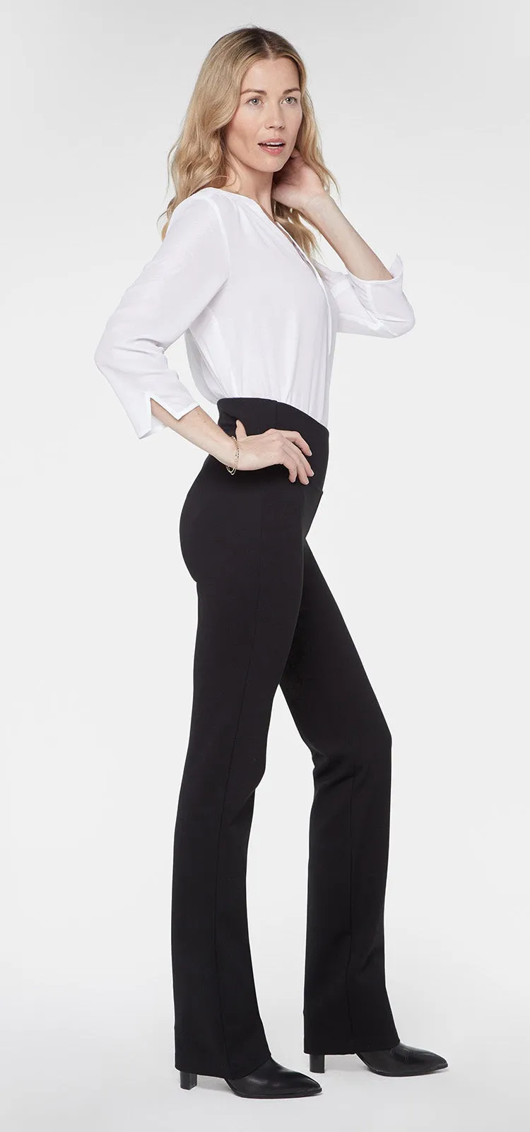 Straight Pull-On Sculpt-Her™ Trouser Zwart | Black