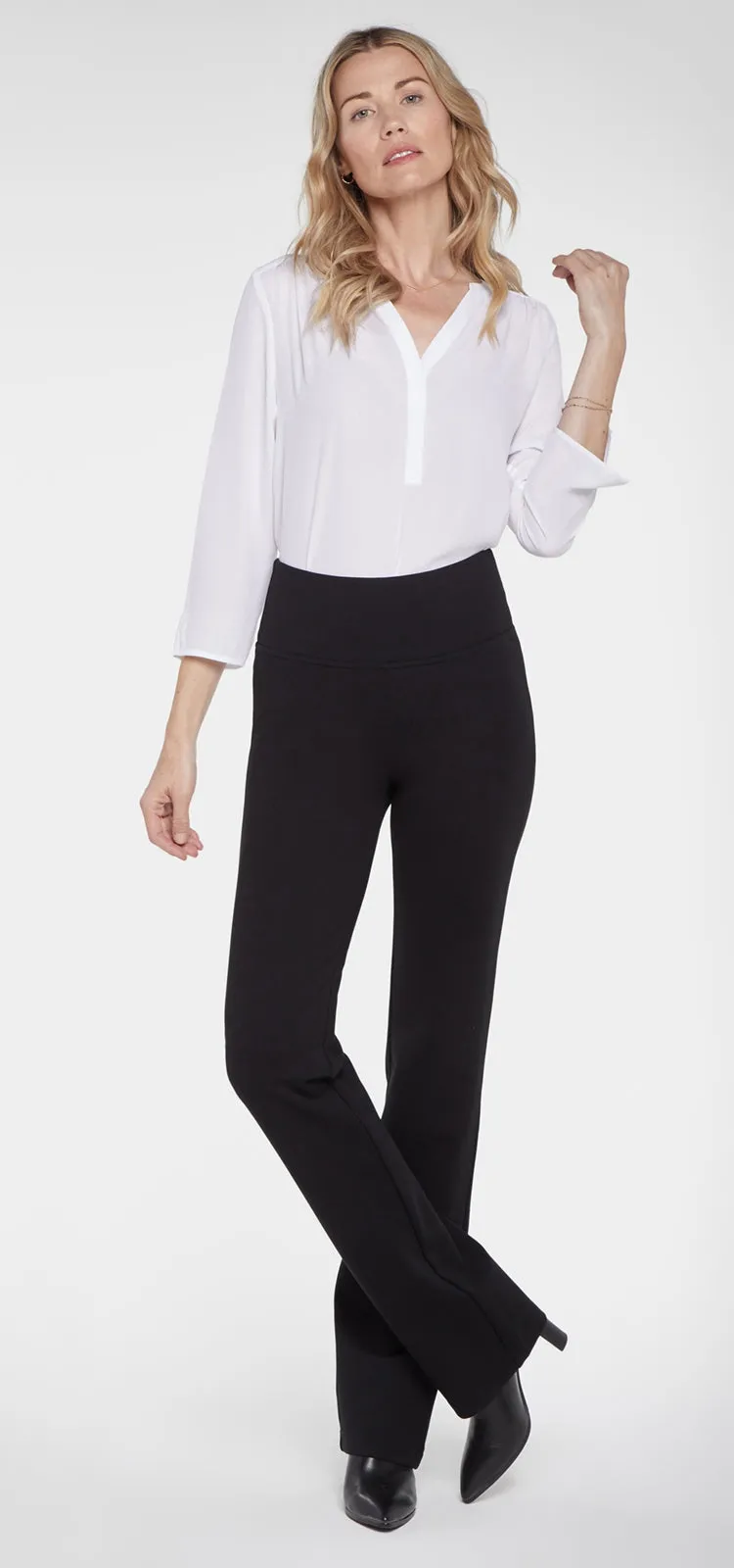 Straight Pull-On Sculpt-Her™ Trouser Zwart | Black