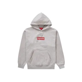 Supreme Inside Out Box Logo Hooded Sweatshirt Heather Grey