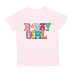 Sweet Wink Birthday Girl Patch S/S Tee - Ballet Pink