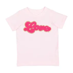 Sweet Wink Love Script Patch Valentine's Day S/S Ballet Tee