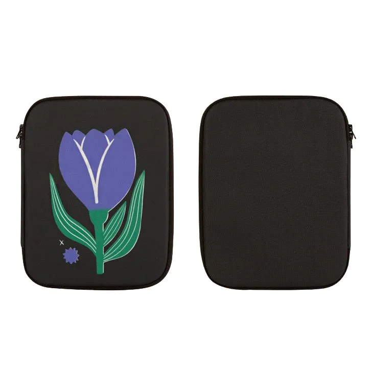 Tulip Rabbit Graphic Laptop Sleeves iPad Fitted Cases Tablet Pouches Protective Covers Purses Handbags Square Cushion Designer School Collage Office Lightweight