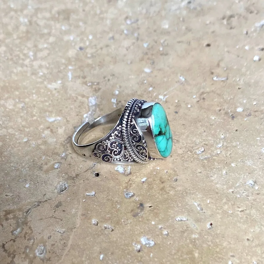 Turquoise Ring - Nepali