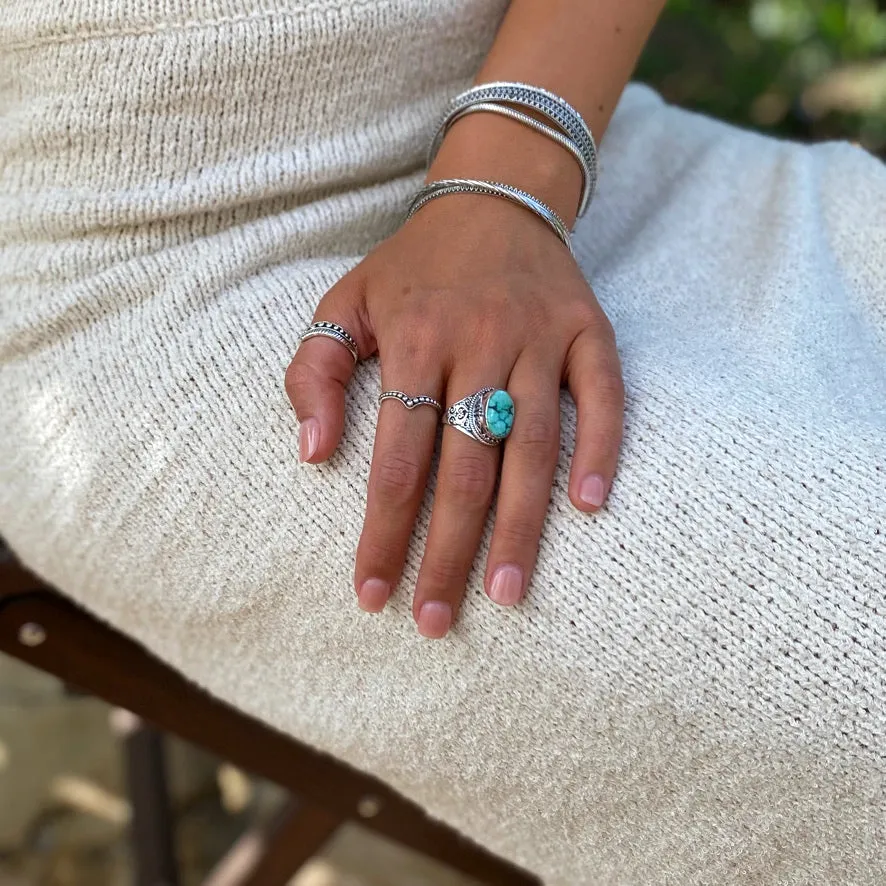 Turquoise Ring - Nepali