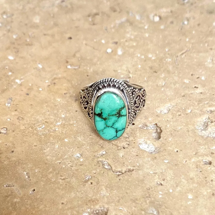 Turquoise Ring - Nepali