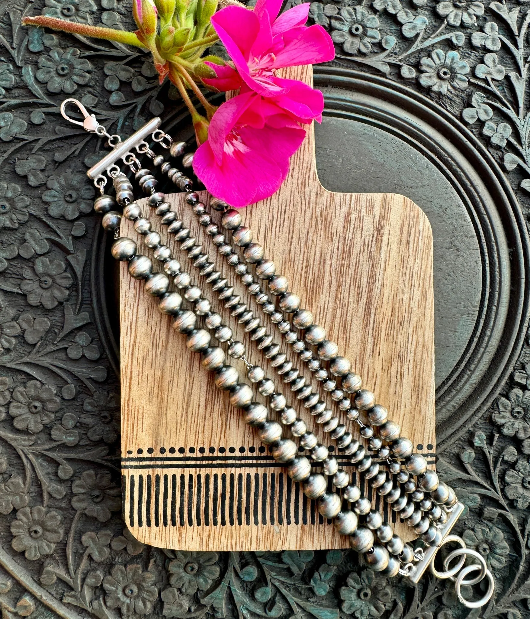 Visalia Five Strand Navajo Pearl Bracelet