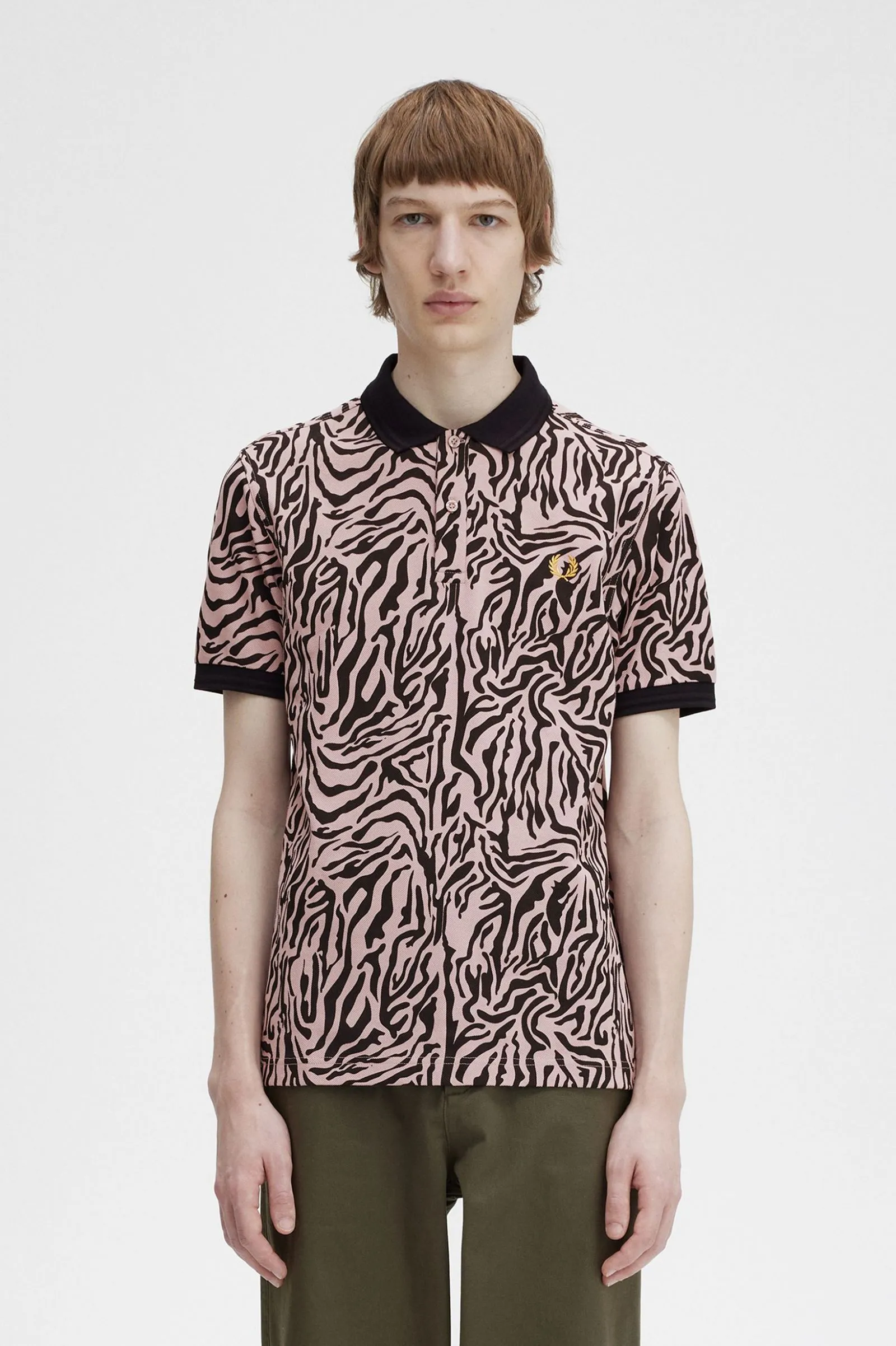 Zebra Print Fred Perry Shirt